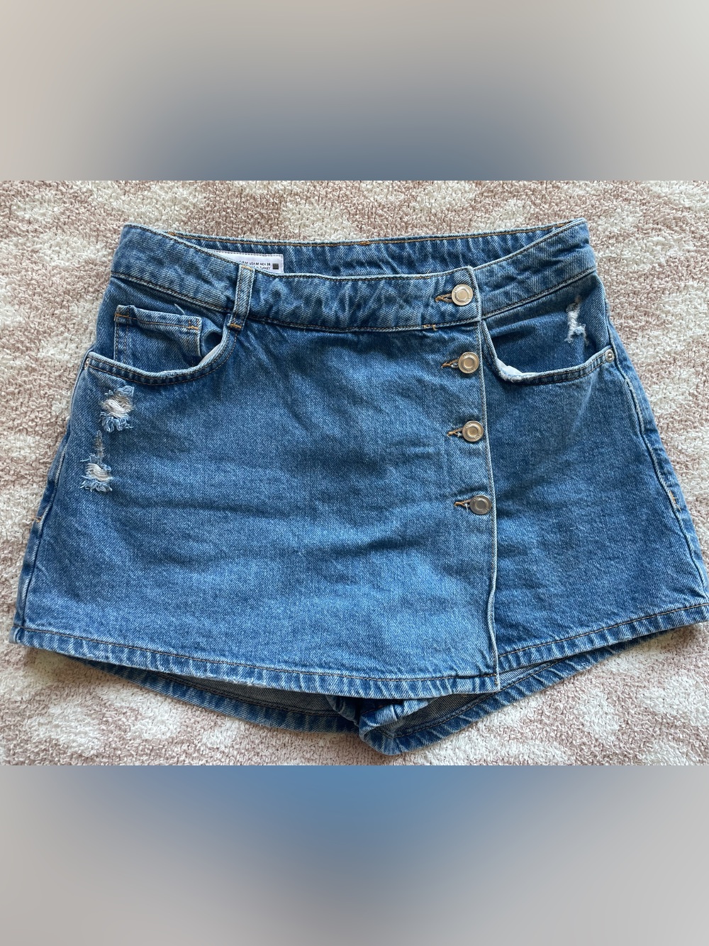 Zara Denim Wrap Skort